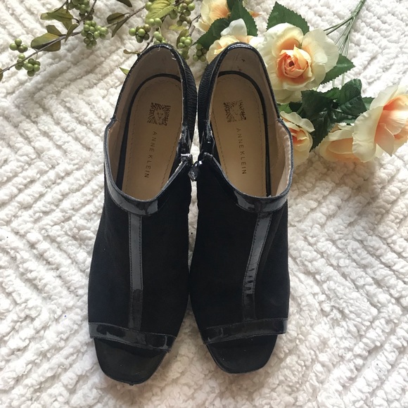 Black Suede Upper Booties - Picture 1 of 3